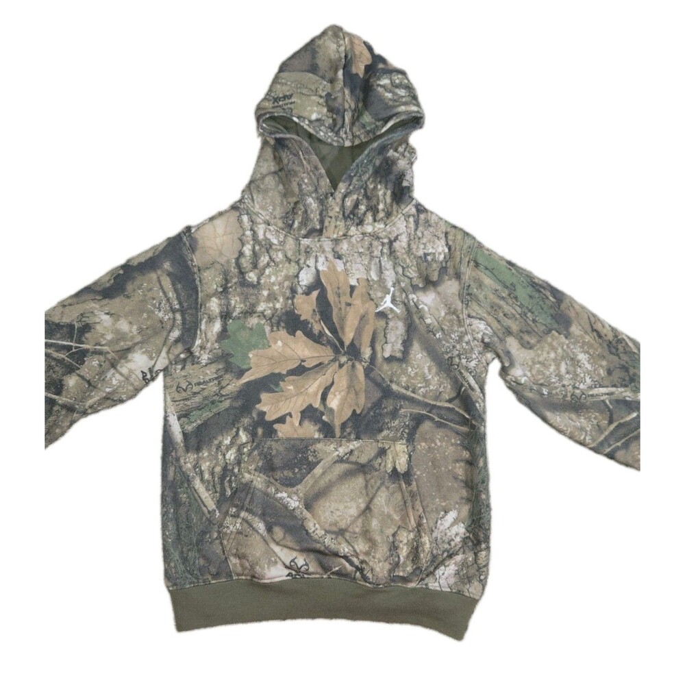 Boys Air Jordan Realtree Camo Pullover Hoodie Medium 10/12 Camouflage